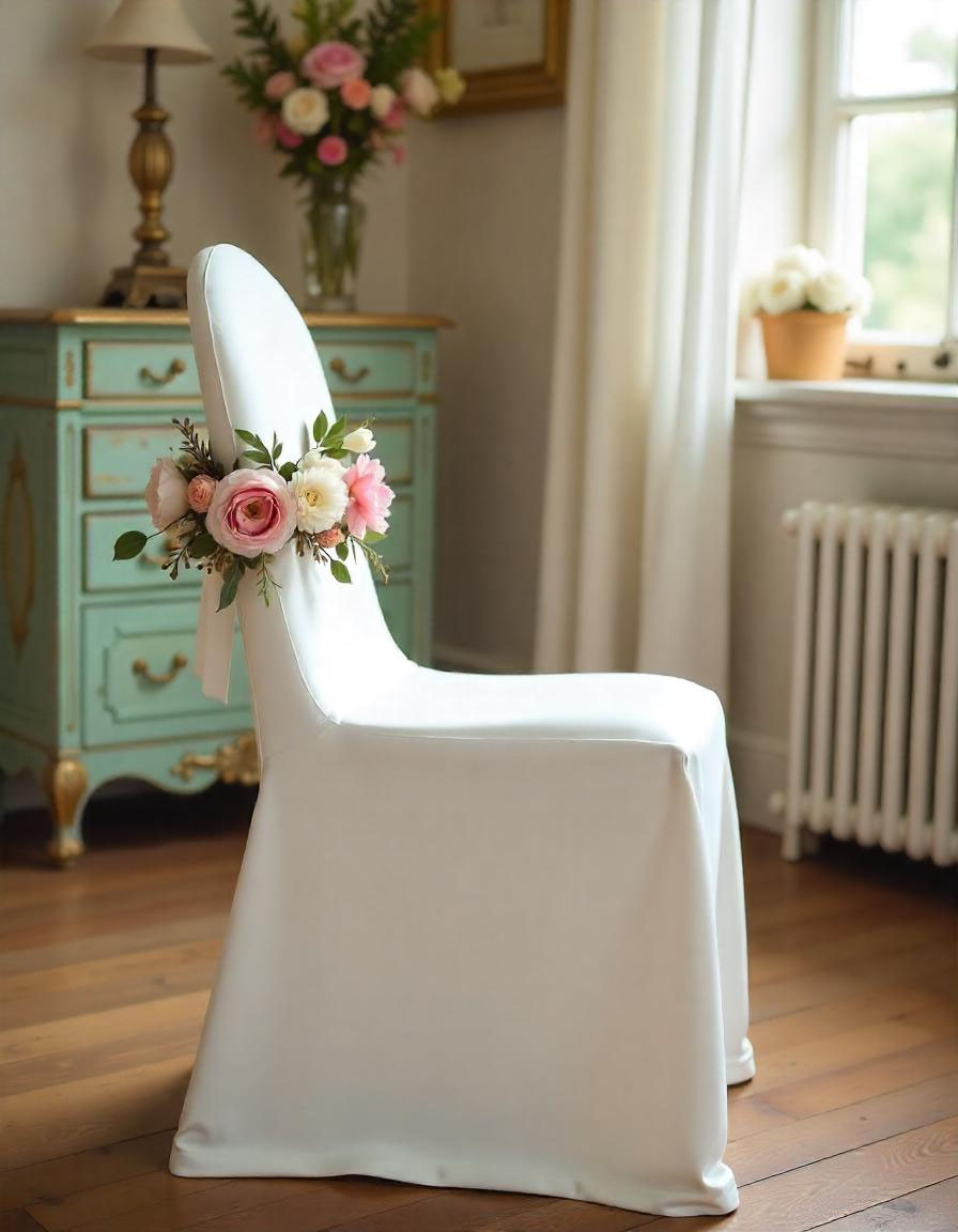 housse de chaise en tissu burlington polyester