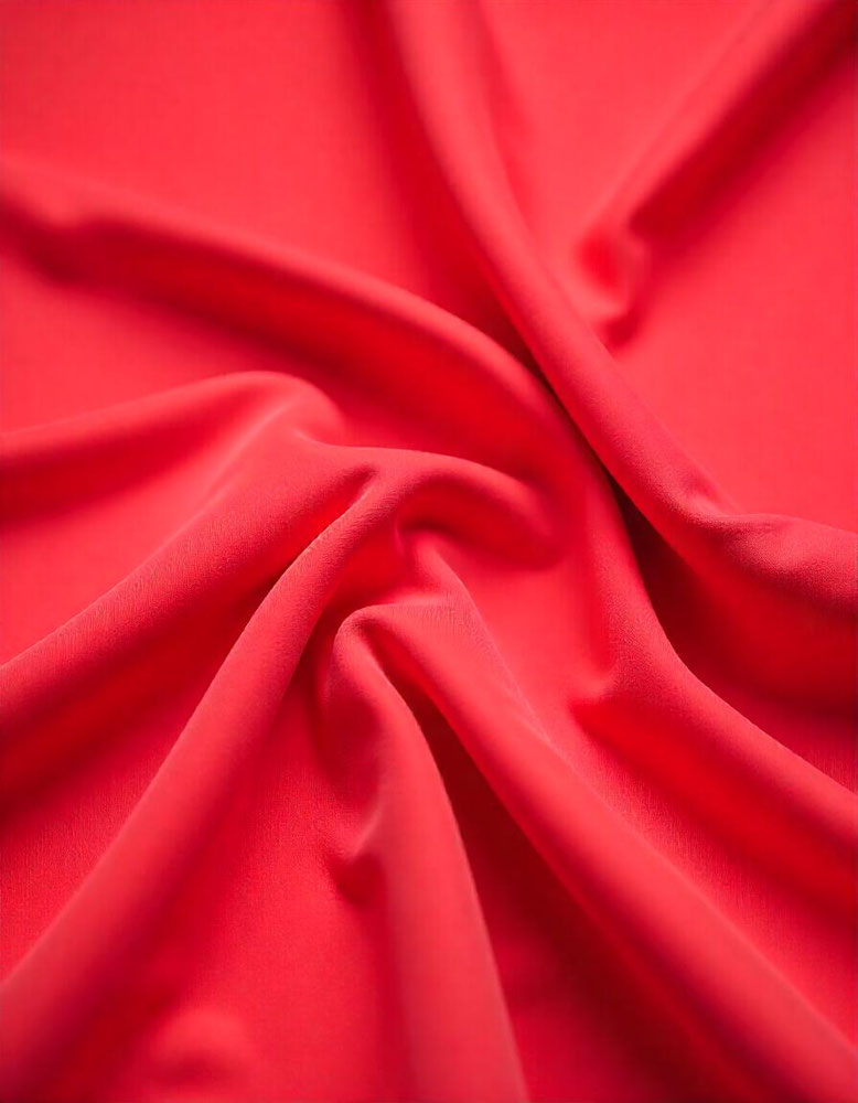 tissu banlon rouge vif