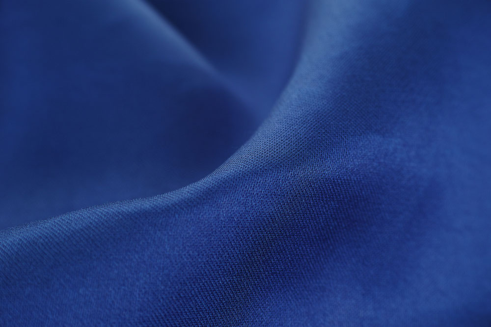 tissu banlon bleu roi