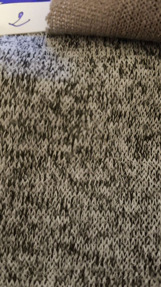 tissu maille pull blum gris chiné