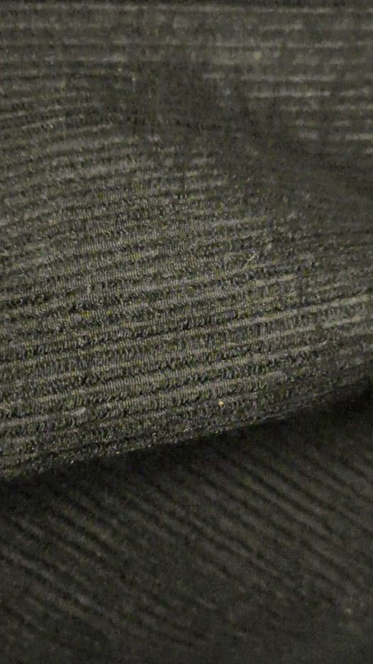 Tissu crépon viscose noir uni