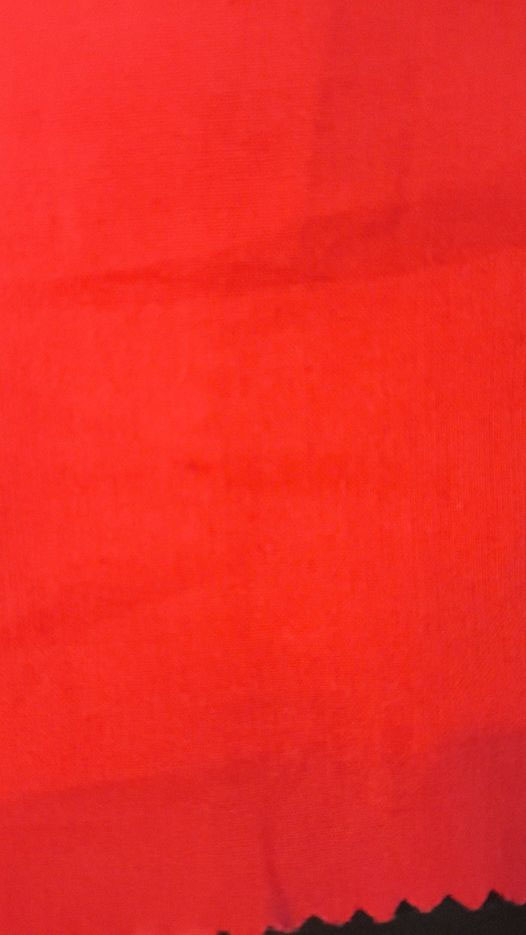 tissu voile 100% coton rouge uni