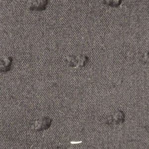 tissu voile de coton plumetis noir