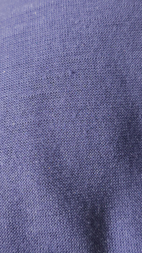 tissu jersey slub bleu roi pour blouse