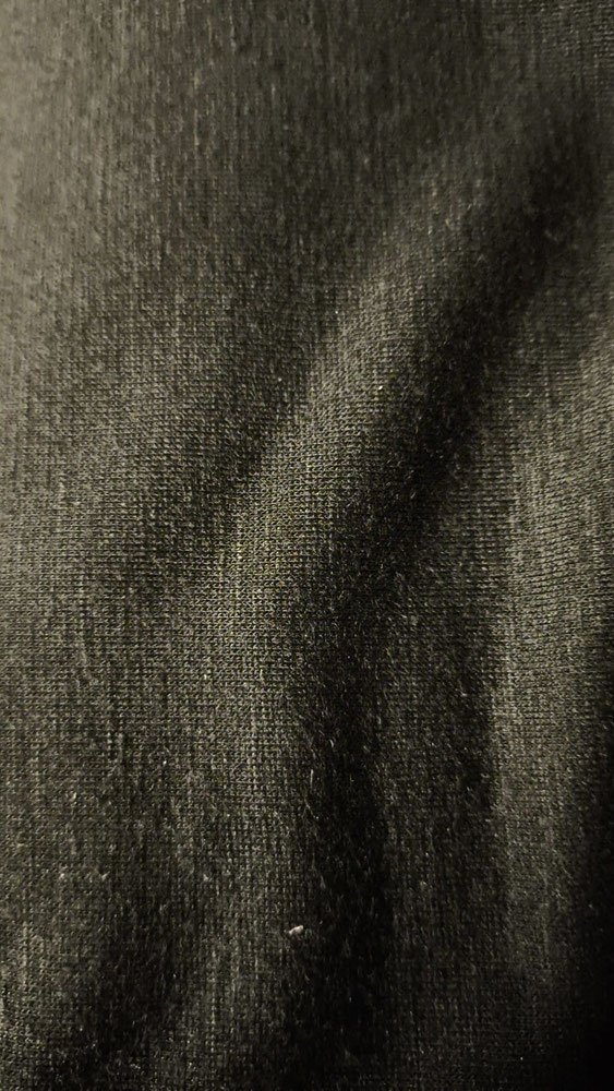 tissu jersey slub uni noir