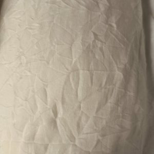 tissu jersey polyester plissé écru