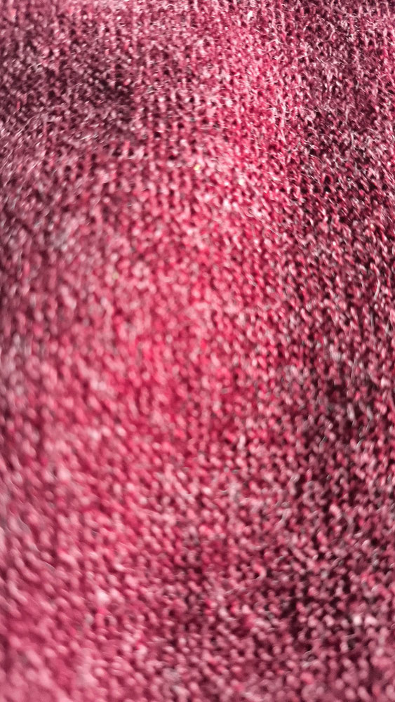 tissu maille tricot angora rouge