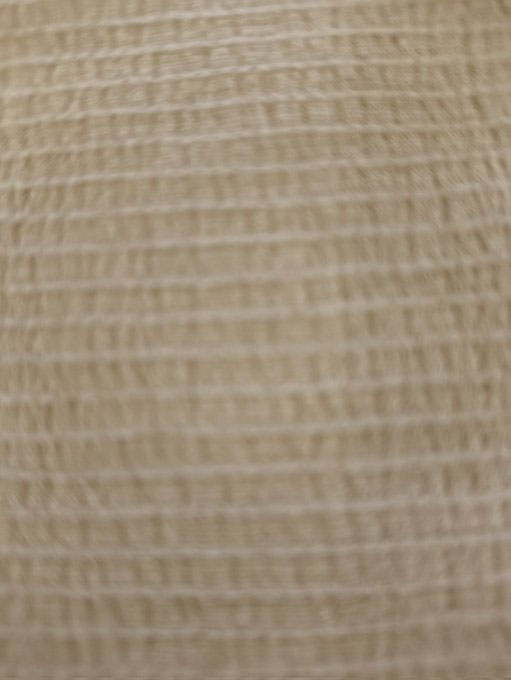 tissu jersey nid d'abeille uni beige