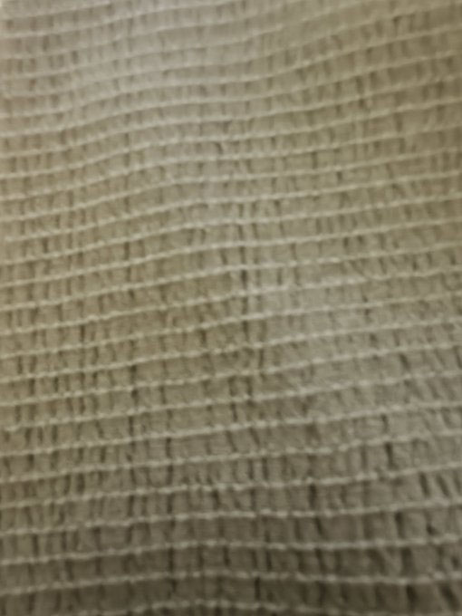 tissu jersey nid d'abeille uni kaki clair