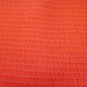 tissu jersey nid d'abeille uni rouge vif