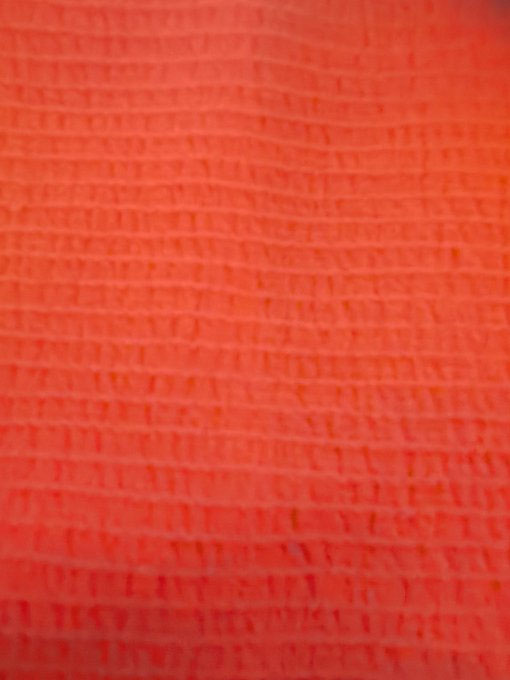 tissu jersey nid d'abeille uni rouge vif