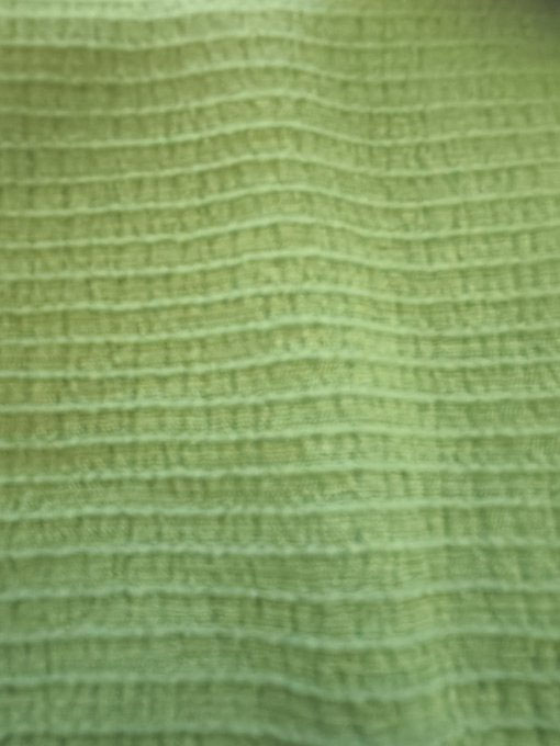 tissu jersey nid d'abeille uni aqua