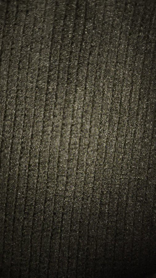 tissu jersey nid d'abeille uni noir