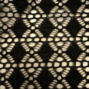 tissu dentelle jacquard polyamide lycra noir
