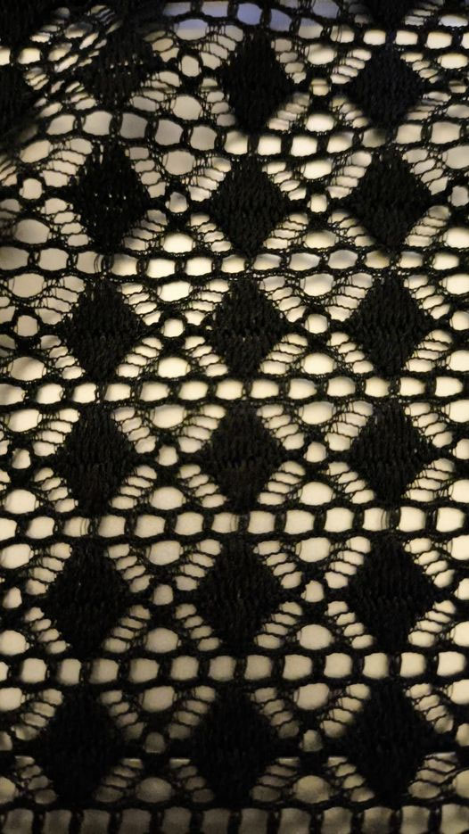 tissu dentelle jacquard polyamide lycra noir