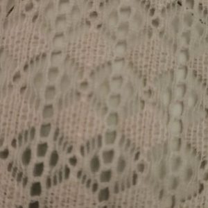 tissu dentelle jacquard polyamide écru extensible
