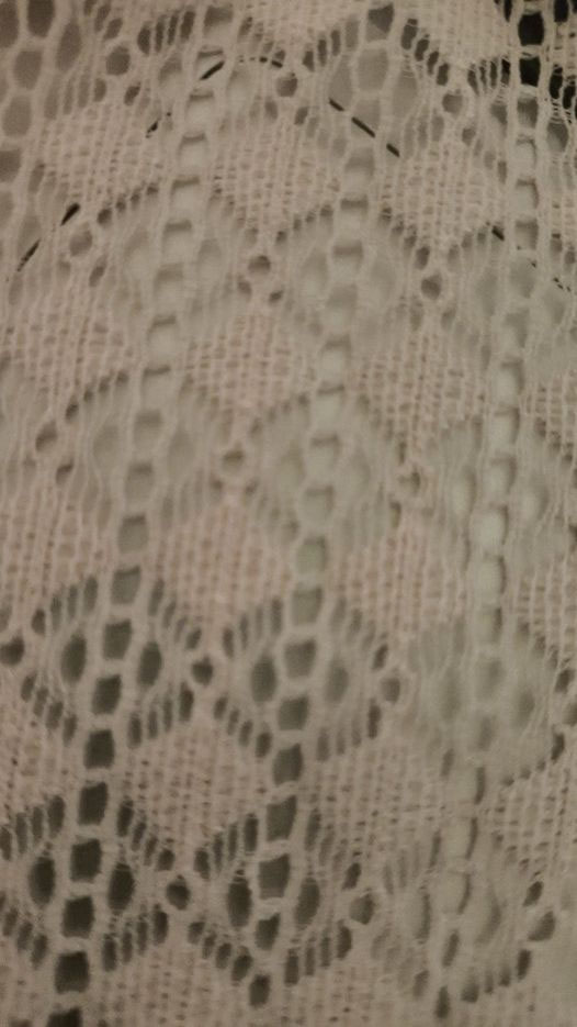 tissu dentelle jacquard polyamide écru extensible