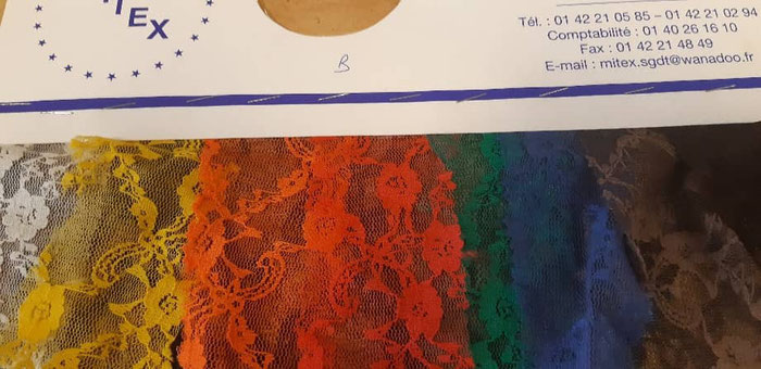 Dentelle Extensible à Petites Fleurs marguerite: La Délicatesse en Mouvement