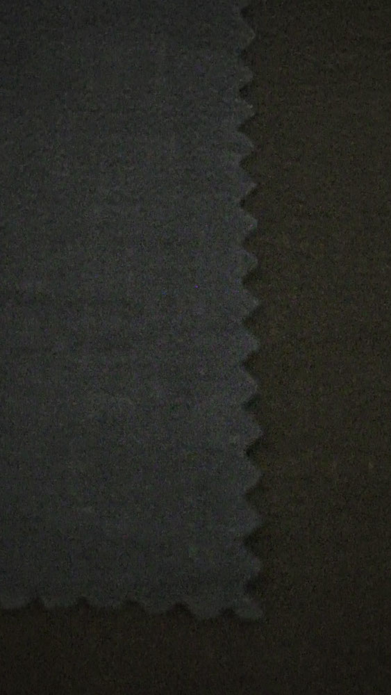 tissu aspect lin uni bleu marine