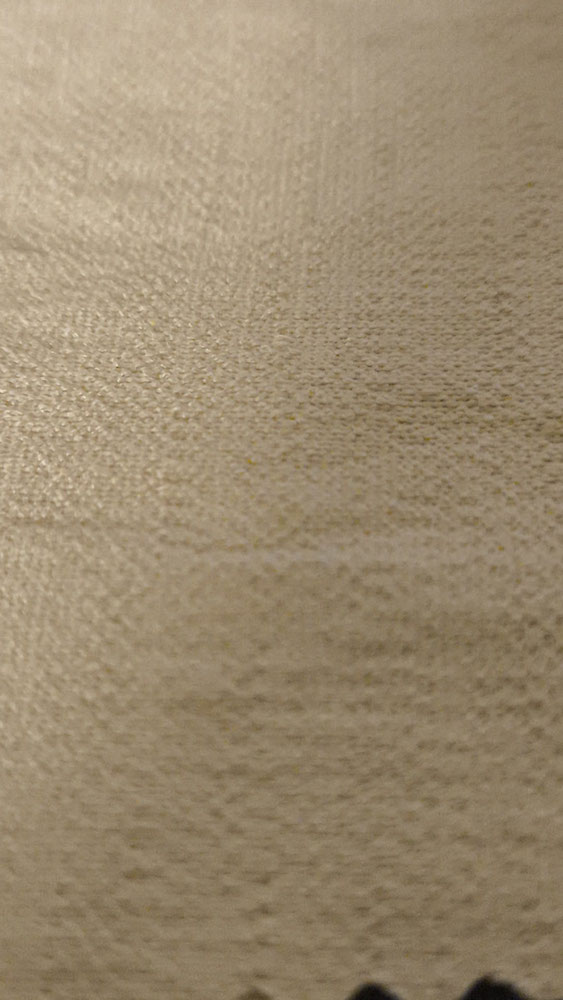 tissu aspect lin uni blanc pour impression
