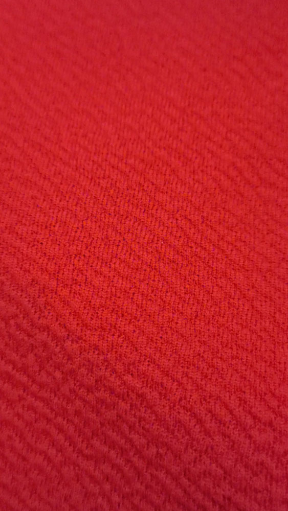 tissu jersey maille liverpool uni rouge sang