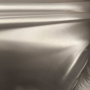 tissu satin lycra écru lourd