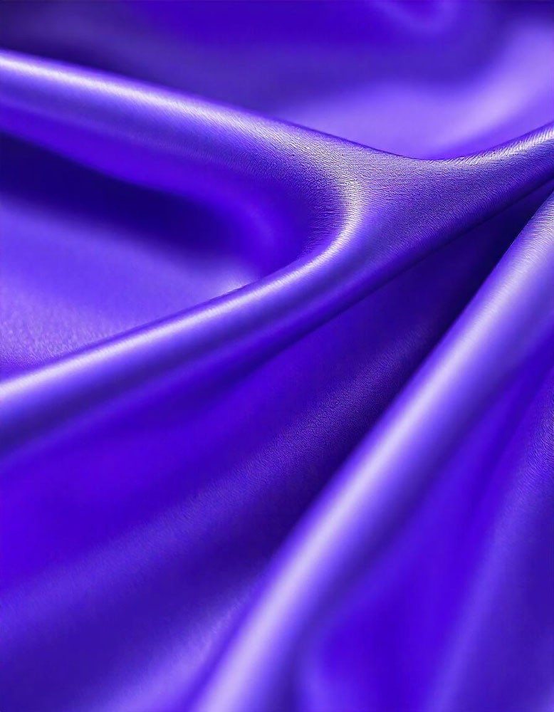 tissu satin lycra indigo