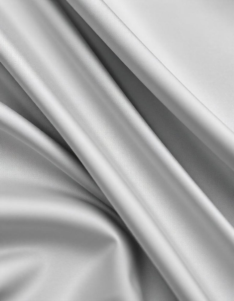 rouleau tissu satin lycra gris clair