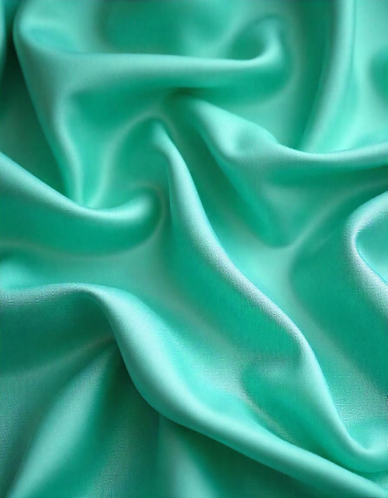 Tissu satin lycra aqua