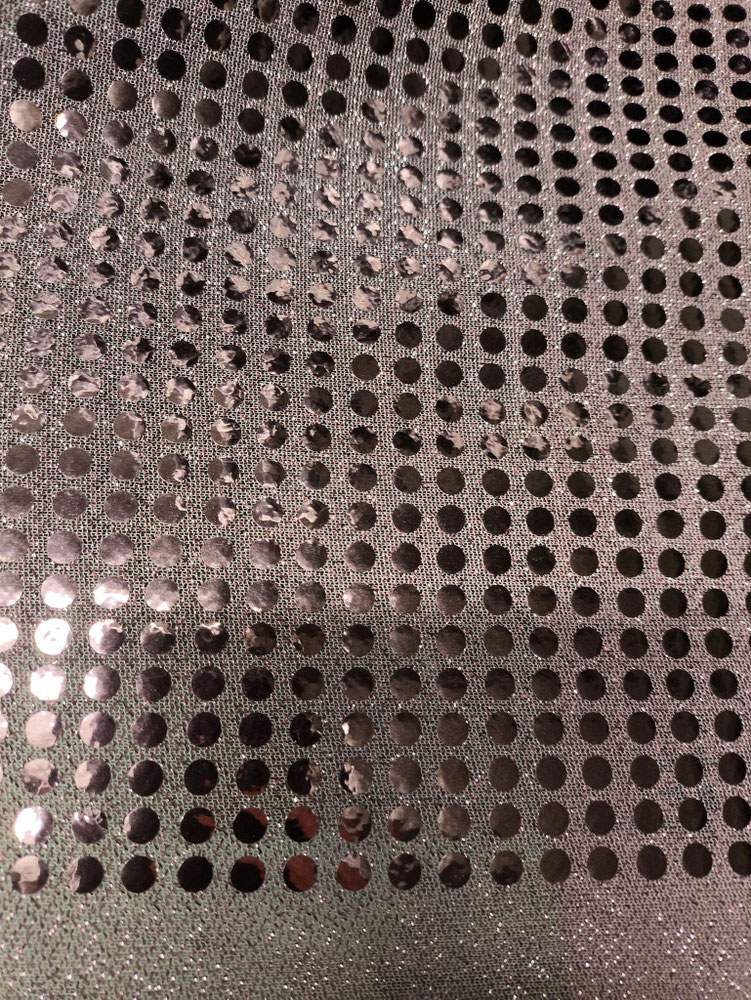 tissu sequin paillettes ronde rose clair