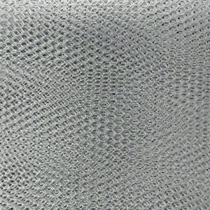tissu résille polyester bleu ciel uni