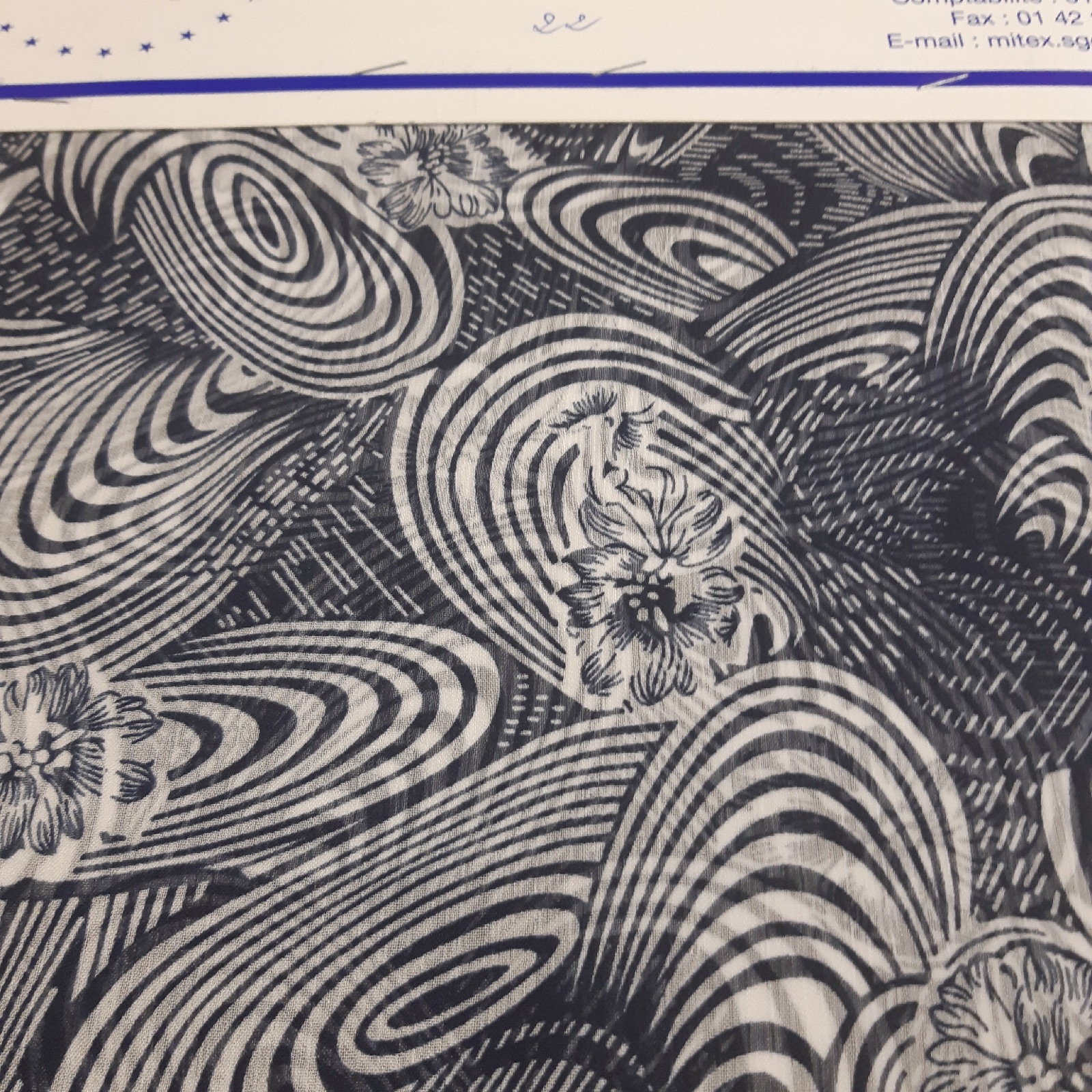impression textile sur mousseline