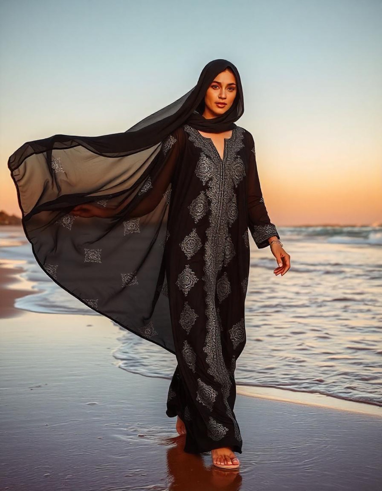 tissu mousseline pour abaya