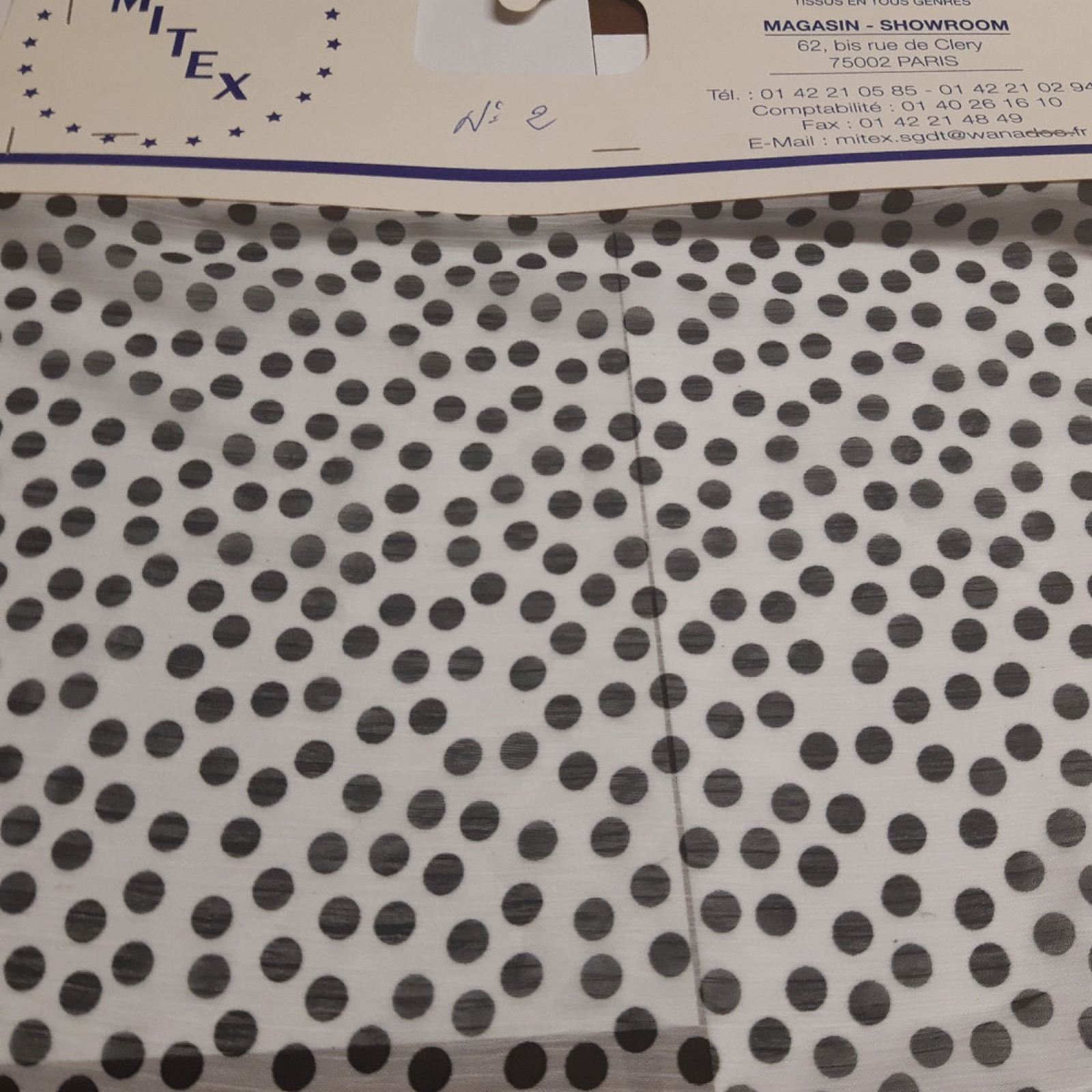mousseline koshibo imprimé a pois ou a fleur