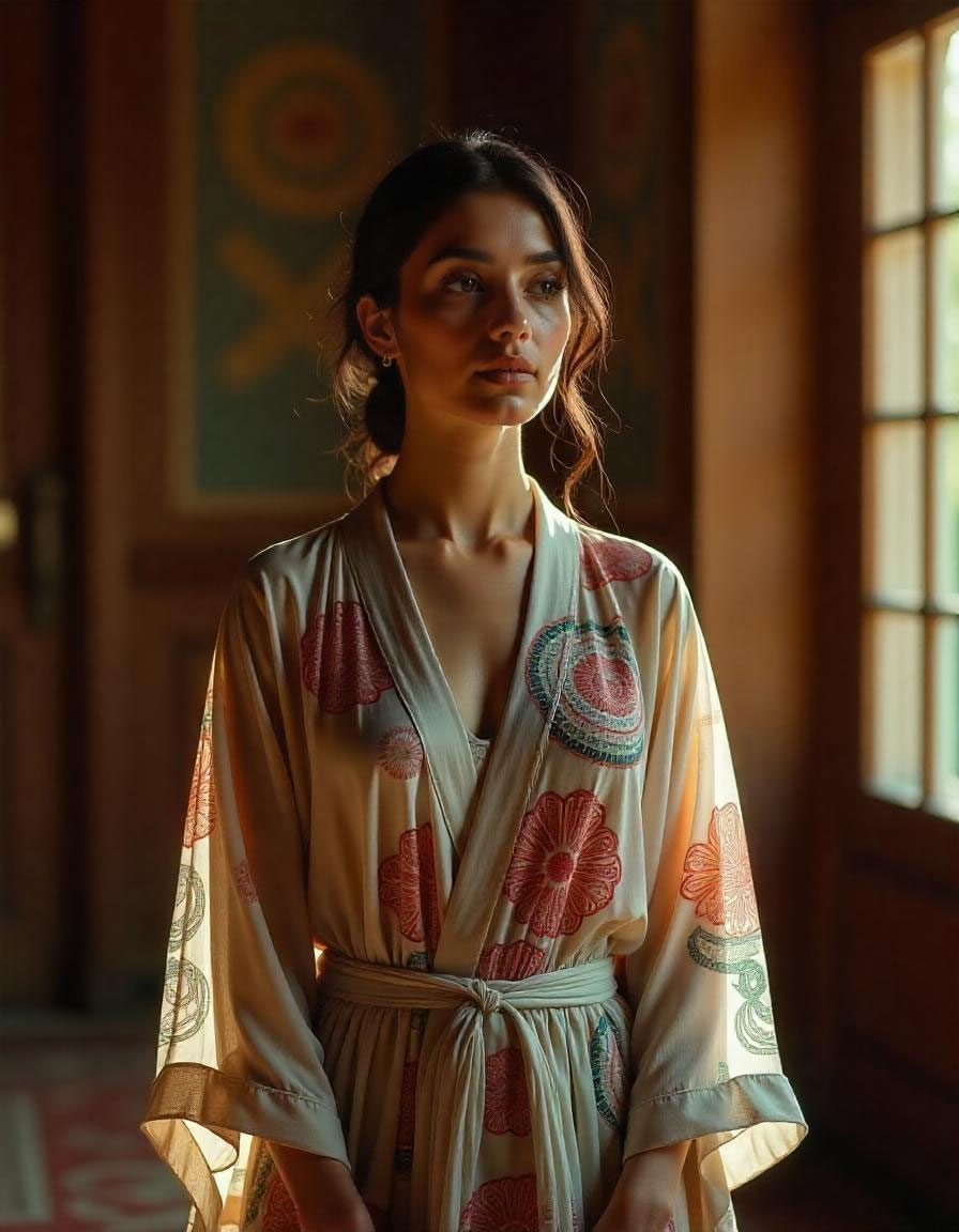 tissu kimono imprimé