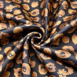 tissu microfibre polyester imprimé léopard
