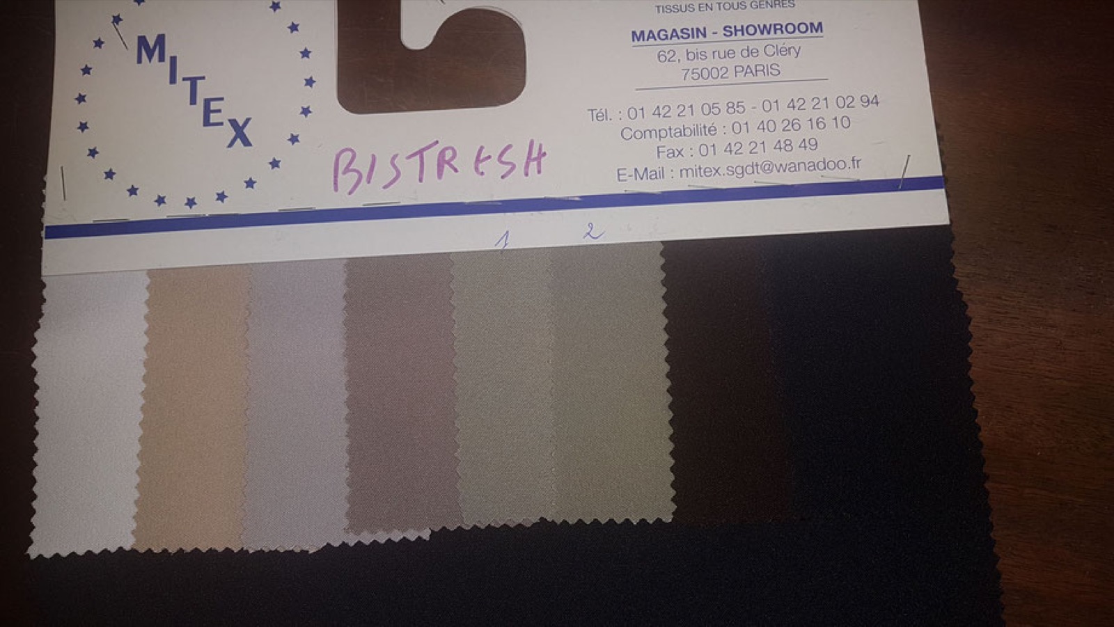 tissu bi-stresh polyester